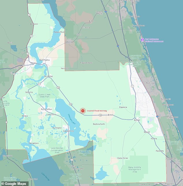 Part of Florida is also under the same advisory, which comes just a week after the state was hit by Hurricane Milton