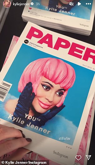 Looking at her imaginative April 2016 cover of Paper magazine, the reality TV star noted that it is 