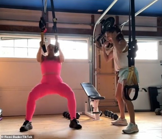 Remi – who has posted workout videos – previously revealed that her doctor put her on Ozempic in 2022, but the semaglutide only worsened her binge eating disorder (photo July 31)