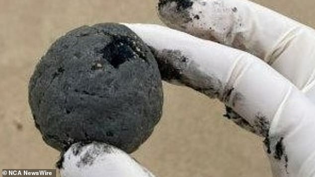 Tests by scientists at the University of NSW found the tar balls were not highly toxic to humans