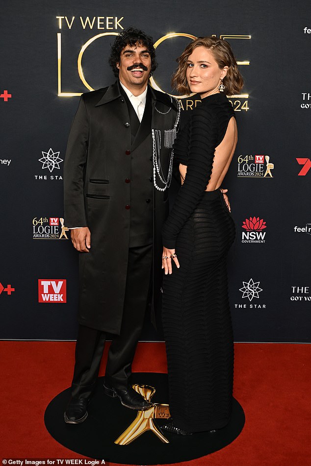 Armstrong's last day at ABC News Breakfast was somewhat marred when he was called out by the network for doing voiceovers for insurance company NRMA while working on the program. Pictured with friend Rona Glynn-McDonald during the 2024 Logies