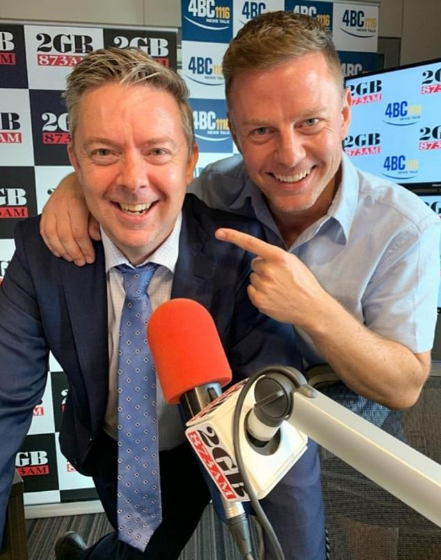 Nine Radio national head of content Greg Byrnes with 2GB breakfast king Ben Fordham