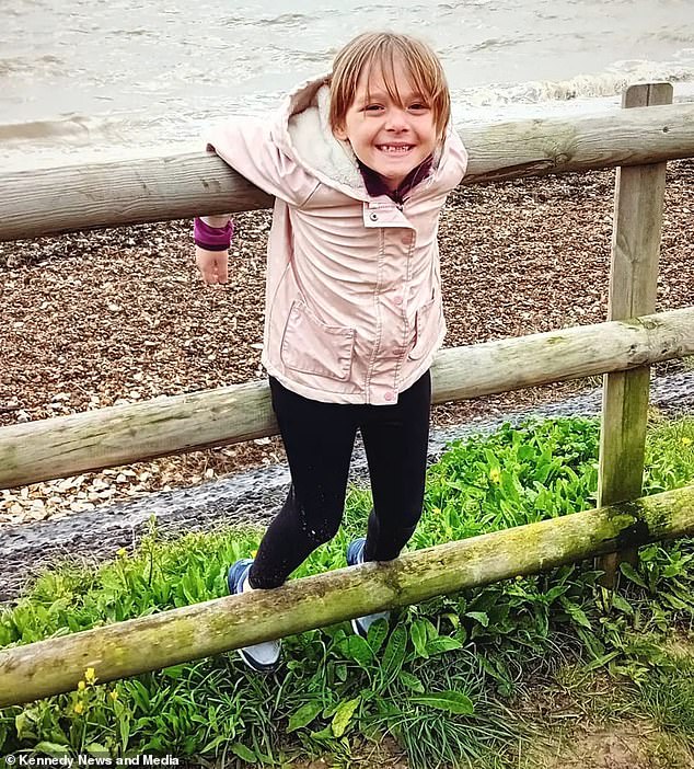 Maisie was still rushed to hospital as a precaution, but tests showed that apart from the extensive bruising she suffered during the attempts to save her life, she escaped unharmed.