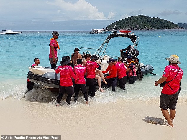 The crew of the Saracha speedboat called the Royal Thai Navy and medics were sent to the scene