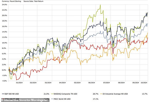 Fed rate cuts helped push US stock markets to record highs in 2024