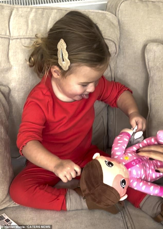 Harriet said: “We gave Cici the doll as a gift and she hasn't let her out of her sight since! She even sleeps with it