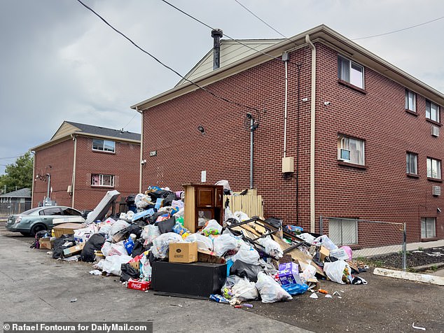 The apartment buildings have been in the news in recent months amid reports that they have been taken over by Tren de Aragua, a violent Venezuelan gang.