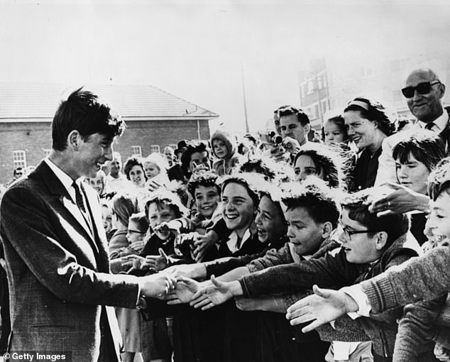 Schoolchildren ganged up on Charles in Bondi on a cold day in May 1966, as the 17-year-old prince made his first visit to Sydney's iconic beach during his stay in Australia