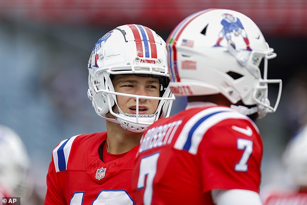 Maye made his first start for the Patriots on October 13 in a 41–21 loss to the Houston Texans