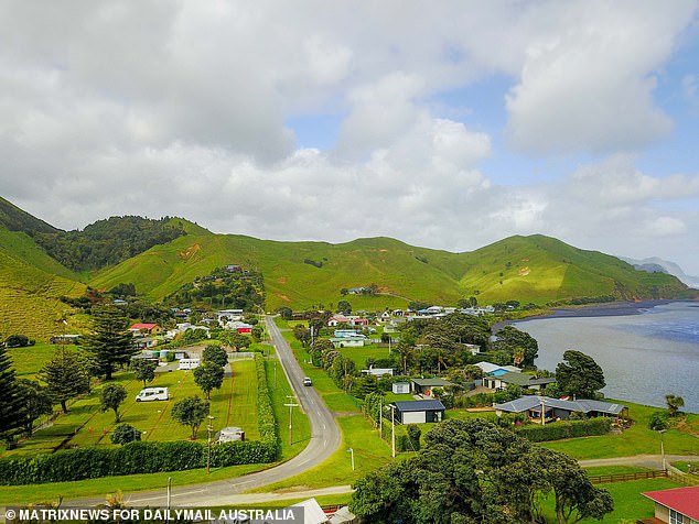 A local resident said people have secret codes to tell Phillips when police are nearby. In the photo: the city of Marokopa