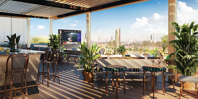 Supporters taking in the hospitality will witness views of the London skyline