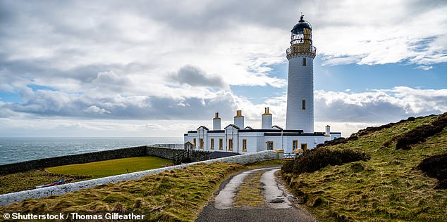 Above is a lighthouse on the Mull of Galloway, the southernmost point of Scotland