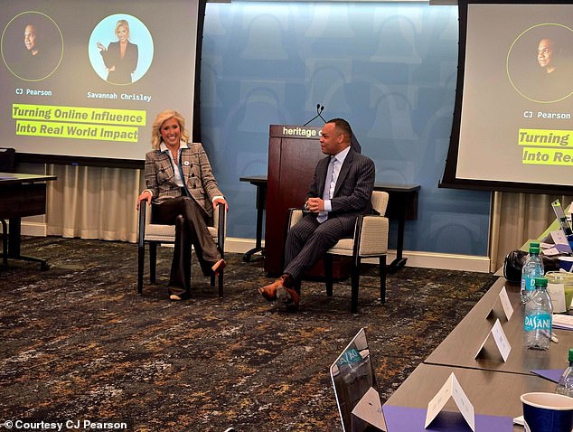 Reality TV star Savannah Chrisley joined Pearson in moderating a discussion at the summit