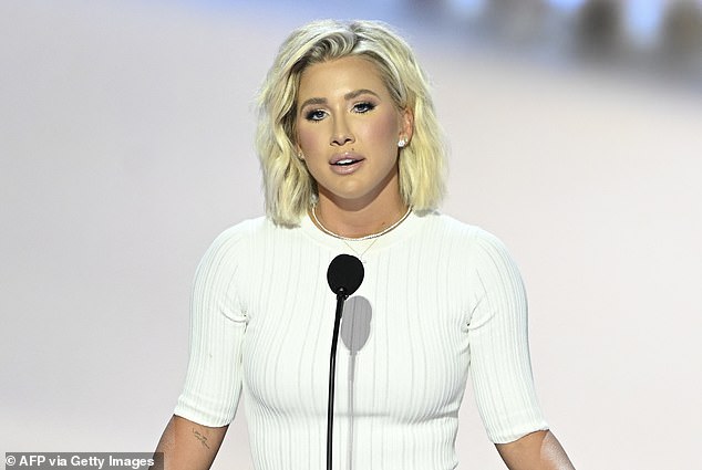 Chrisley speaks during the second day of the 2024 Republican National Convention at the Fiserv Forum in Milwaukee, Wisconsin