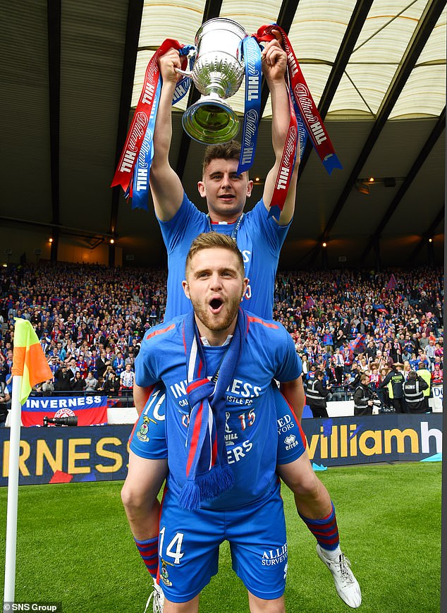 Aaron Doran (above) and Danny Devine won the Scottish Cup with Caley Thistle in 2015