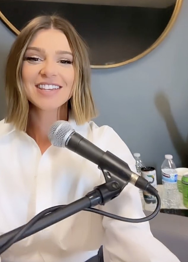 “I have decided to no longer continue the podcast because I would like to have one foot in the Vanderpump Rules door and one foot out,” she said.