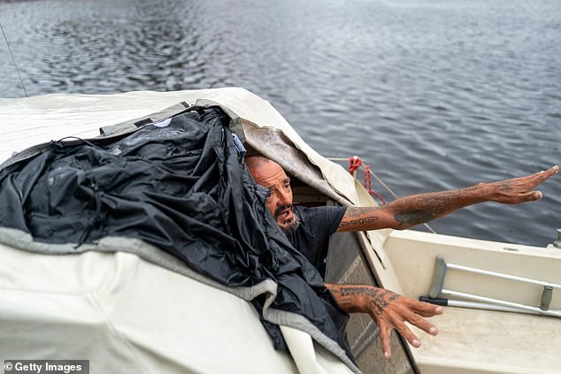 The one-legged sailor compared himself to Noah with his ark after revealing he would not heed any evacuation orders ahead of Hurricane Milton