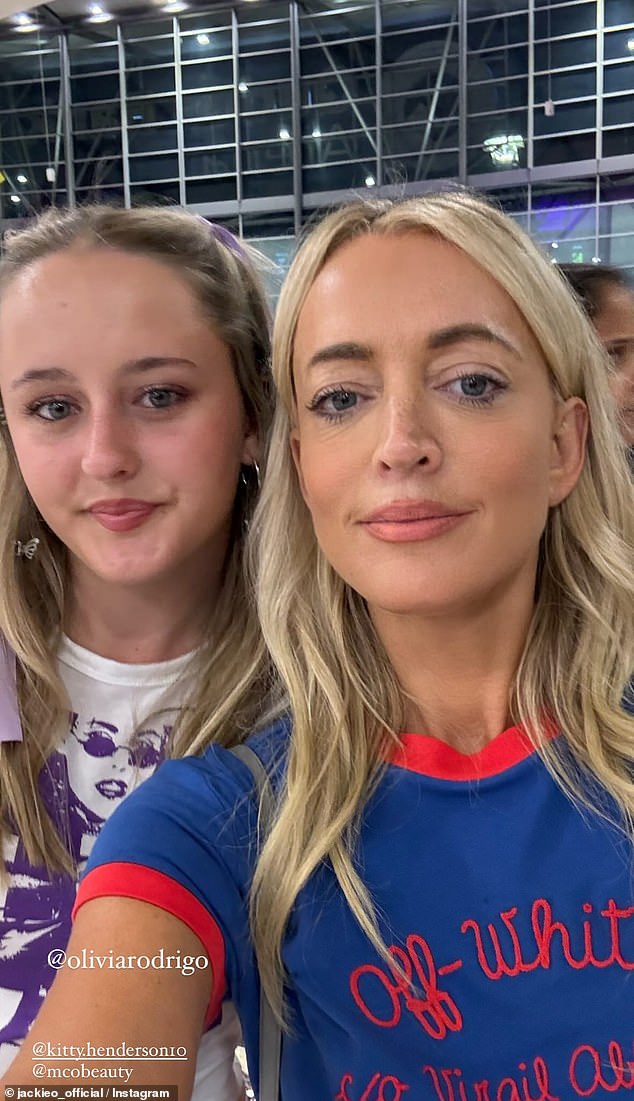 The radio host, 49, took to her Instagram Stories to document their mother-daughter night out at Qudos Bank Arena for Olivia's second Sydney show on her Guts tour