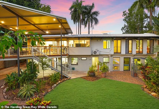 The family, after failing to meet their fundraising goal, is now selling the family home in Darwin, Australia, to cover medical costs for possible treatment (house pictured above)