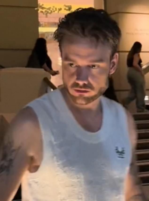 Liam Payne (9pictured in Argentina) may have been 'semi-conscious or completely unconscious' when he fell fatally from a third-floor hotel balcony, Argentina's public prosecutor's office said.