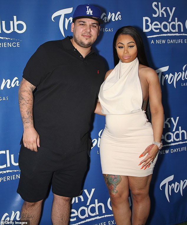 In 2016, Blac Chyna moved on with Rob Kardashian and the former couple's daughter Dream Kardashian, seven; seen in 2016 in Las Vegas