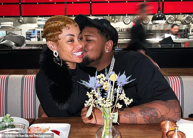 Blac Chyna made her budding romance with Derrick Milano public in September last year, although the pair started dating months earlier