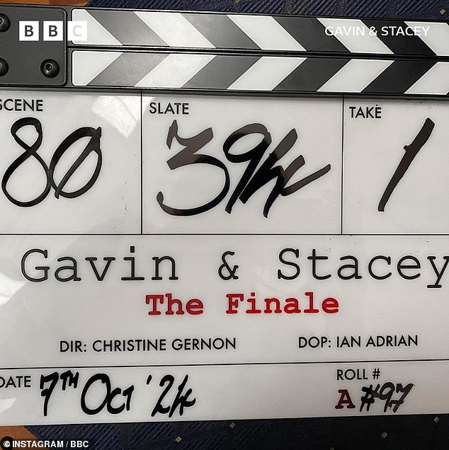 Gavin and Stacey's finale wrapped filming last week ahead of its highly anticipated release on Christmas Day