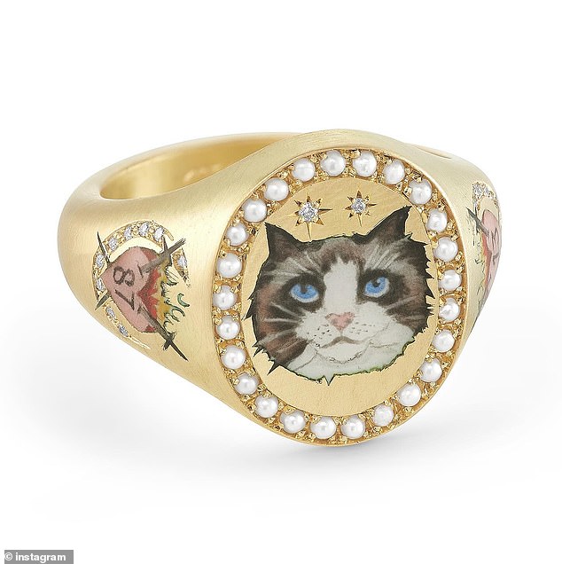 In June, Taylor received a meaningful, personalized ring from BFF Gigi — created by designer Cecilia Fein-Hughes of Cece Jewelery — with nods to Kelce, one of Swift's cats, and her latest album The Tortured Poets Department