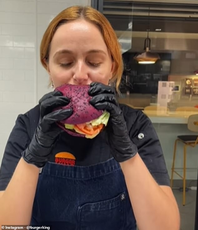 While some consumers are concerned about the buns containing food coloring, Burger King has reassured fans that the food coloring is completely natural