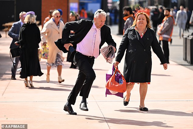 Some members were even spotted sprinting towards the gate...