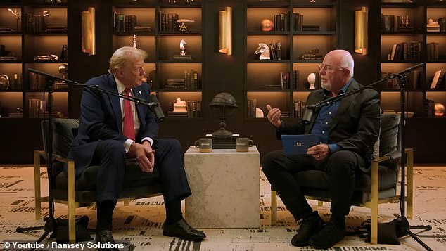 Ramsey conducted a friendly interview with the former president earlier this month about his economic plans, including inflation and oil drilling