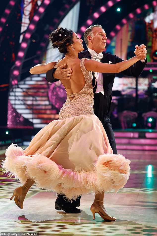 He explained: 'My aim was to get well under 14th before I left Strictly, and I'm now 14th - I haven't been that light for 20 years.'