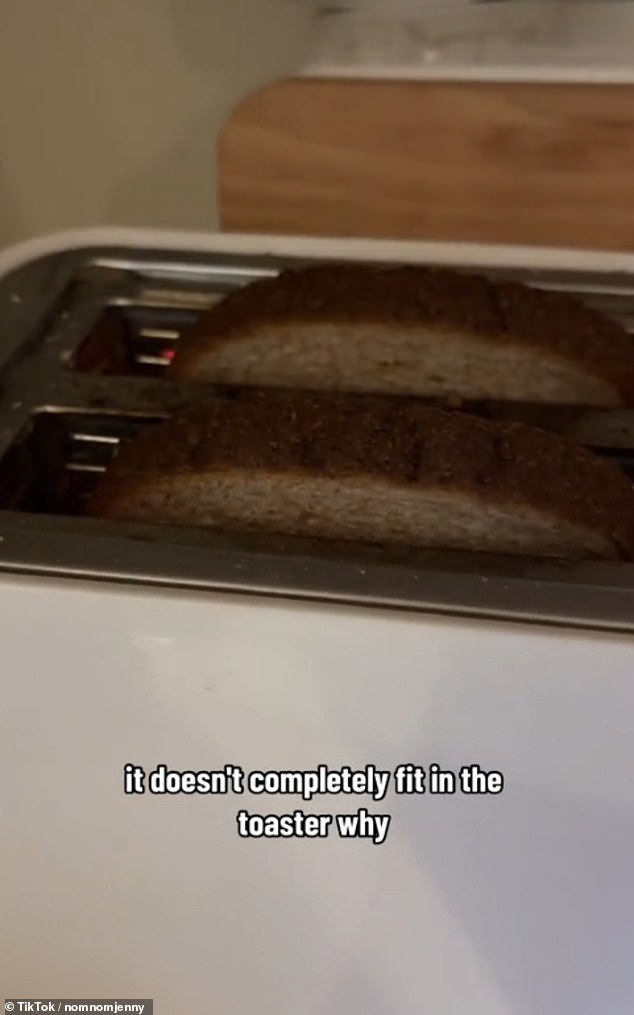 The 29-year-old was baffled that some slices of bread sold in supermarkets were too large to fit in the toaster, leaving some of them soft while cooking