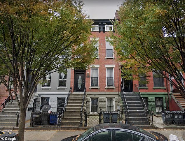 The Adams home can be seen on Lafayette Street in Bed-Stuy, Brooklyn. He said he lives in the basement and rents out the other two floors to finance his son's college education