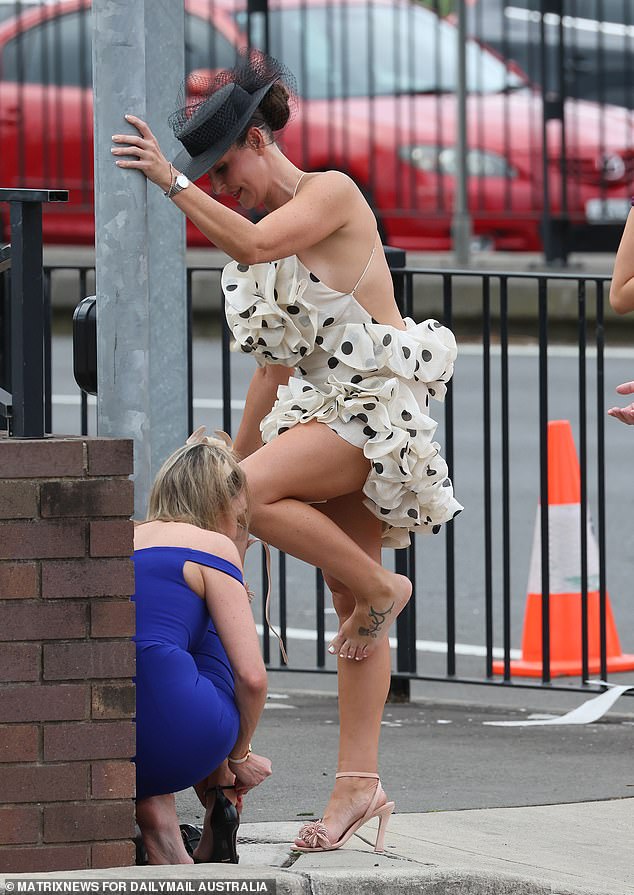 These ladies were in dire need of shoe work at Royal Randwick on Saturday