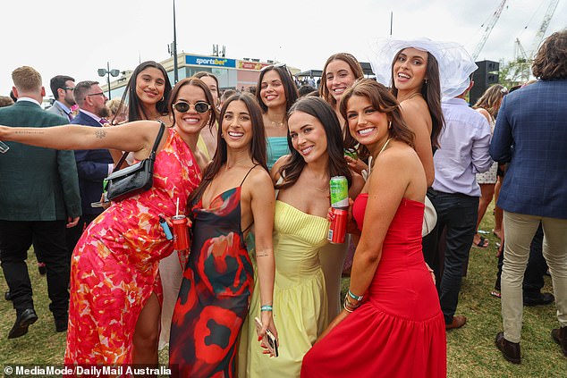 The fashion stakes couldn't have been high at Caulfield Racecourse...