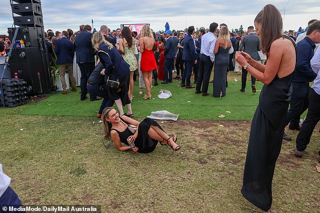 For some racegoers, it all becomes too much during an action-packed day at the track