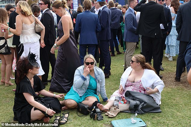 Although seats proved scarce for those needing a break from their high heels