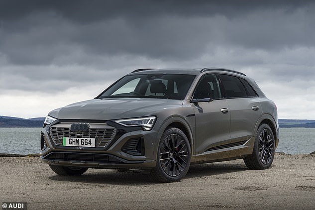 The first EV on our list with a maximum towing capacity of 1,800 kg with brakes is the expensive Audi Q8 e-tron