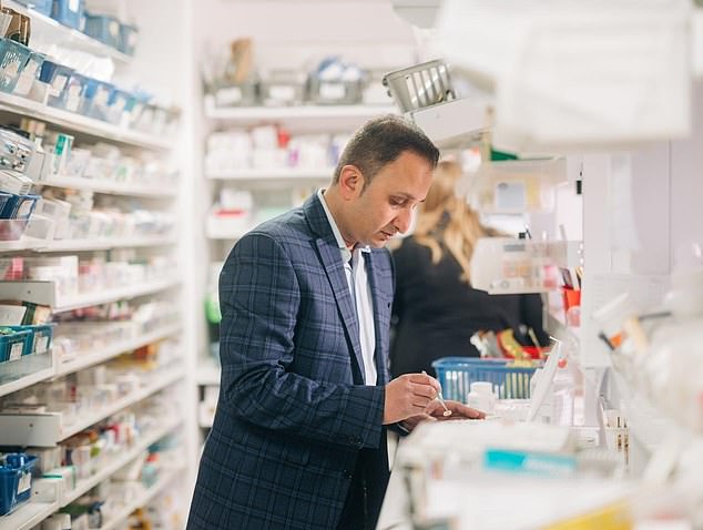 Anil Sharma (pictured), who runs eight pharmacies in Cambridgeshire, Hertfordshire and Suffolk, says his teams encounter this abuse almost every week, but it is rarely reported to the police.