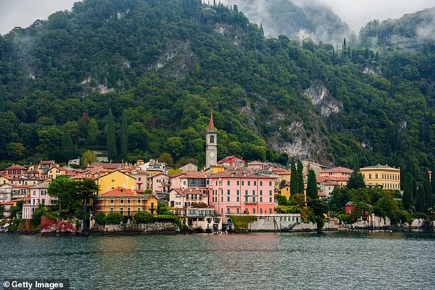 She has managed to visit many places in Italy, including Lake Como, which is about an hour from Milan