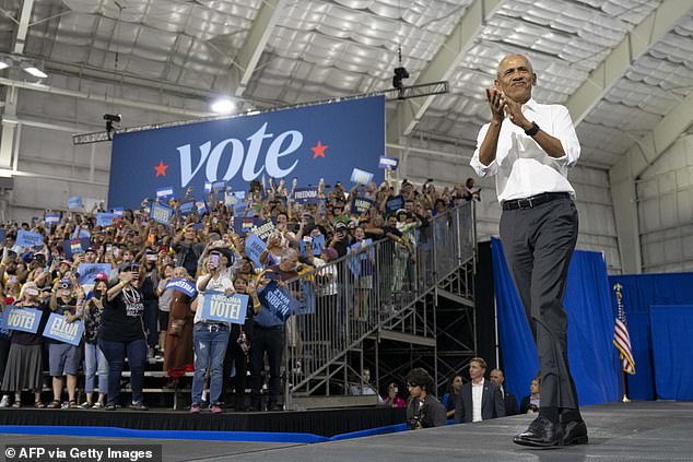 The popular Democrat was campaigning for Kamala Harris at a rally in Tucson on Friday