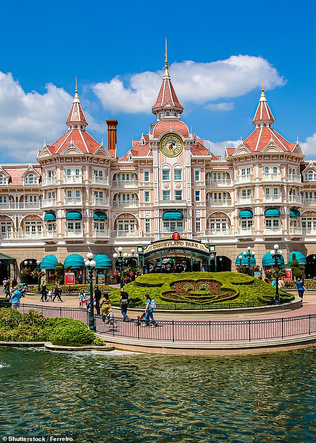 Disney veteran Portia Jones said it would be best to stay somewhere other than one of the main Disney hotels on site. In the photo: the Disneyland Resort Paris Hotel