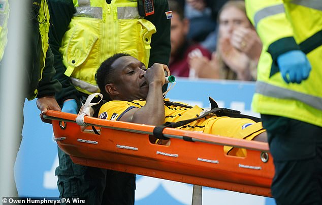 Welbeck was stretchered off the pitch in the 77th minute at St James Park