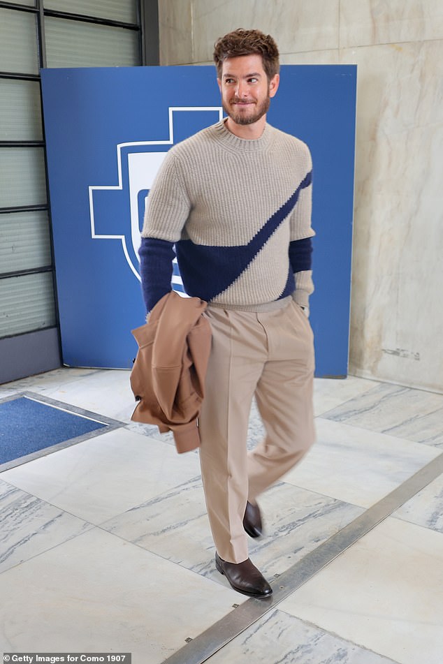 It comes as The Boy A cut a dapper figure as he attended a football match in Como, Italy, on Saturday