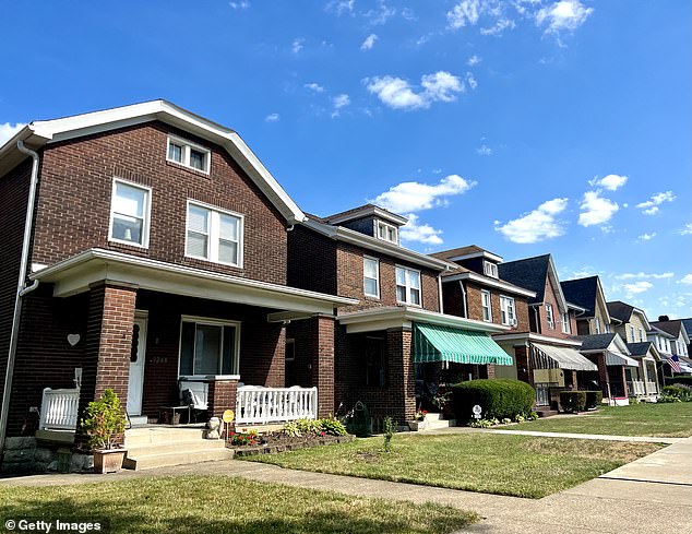 A row of houses in Pittsburgh's Morningside neighborhood