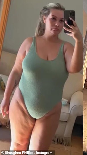 Earlier this year, Shaughna showed off her weight loss in white underwear and a cropped gray T-shirt as she posed for an Instagram photo