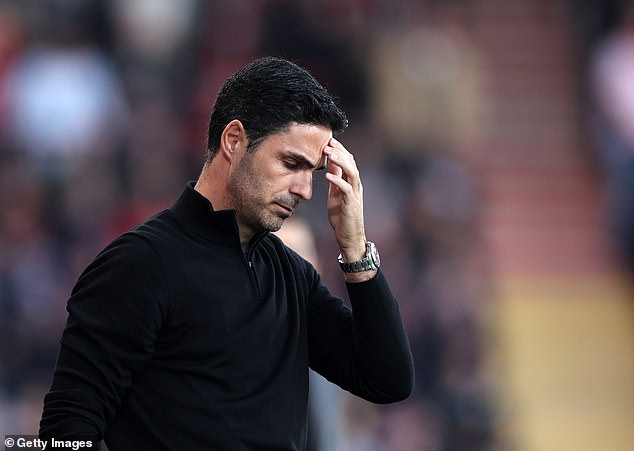 The result was a blow to Mikel Arteta's men, who were hoping to top the table