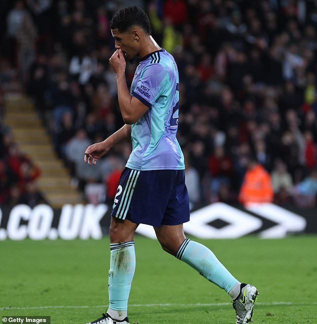 Defensive stalwart Saliba had to leave and Arsenal struggled to keep up with Bournemouth