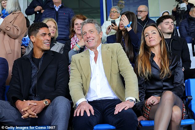 They also enjoyed a chat with former French footballer Raphael Varane